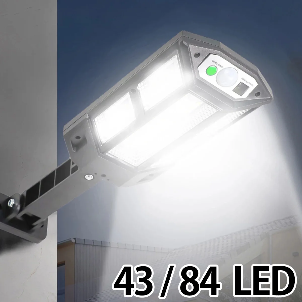 

New Solar Street Lights with 84 LEDs Solar Wall Light 2400mAh 10h Lighting Life-grade Waterproof Motion Sensor Light