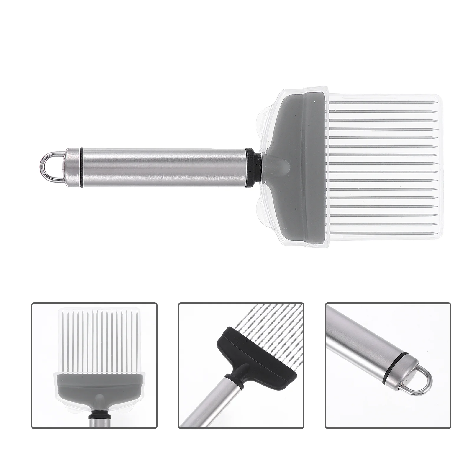 

Slicer Onion Stainless Steel Meat Kitchen Potato Tool Needle Holder Tenderizer Supplies Handheld Fruit Kitchen accessories