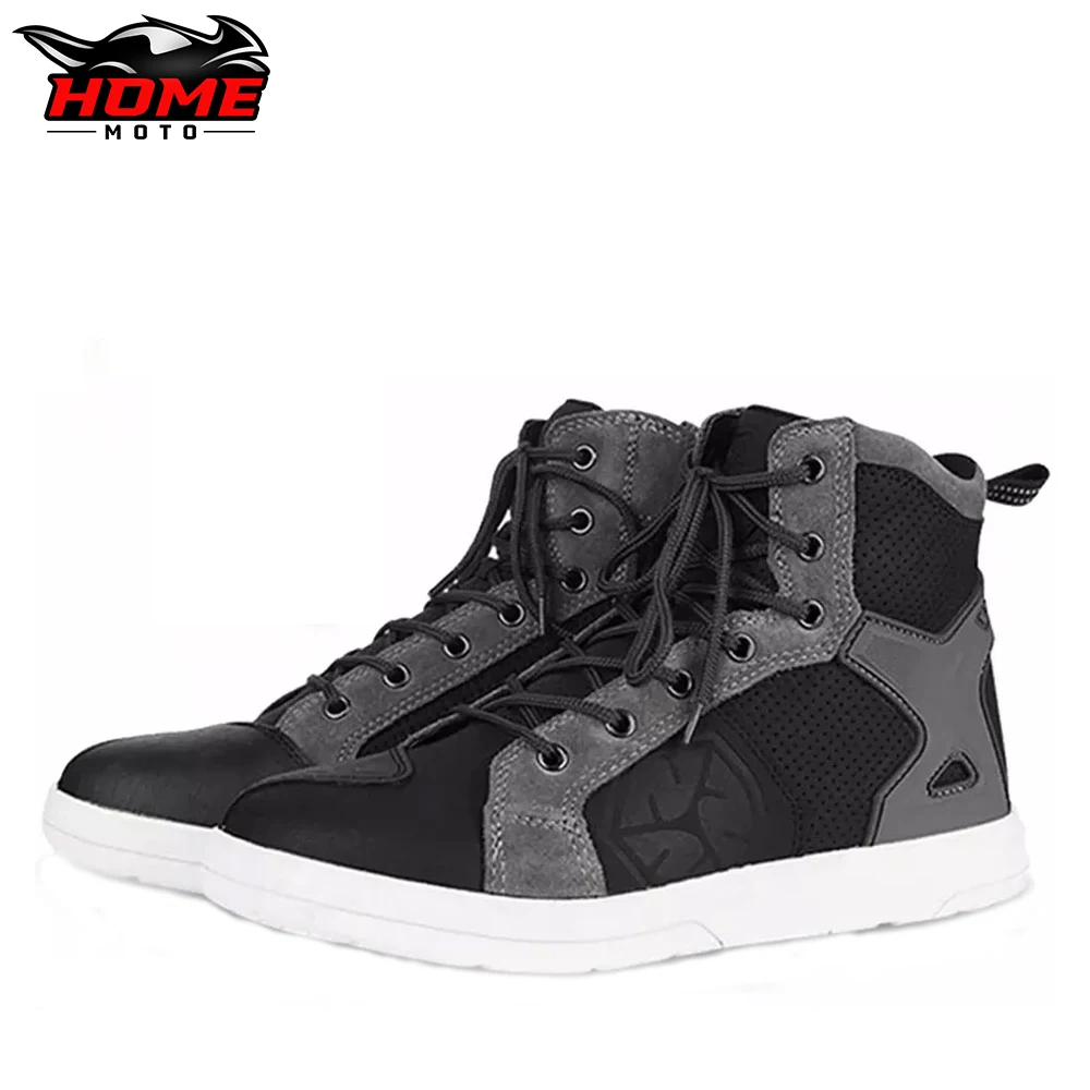 

SCOYCO Motorcycle Boots Men Casual Shoes Microfiber Leather Moto Motocross Riding Boots 4 Seasons Motorbike Shoes Riding Shoes