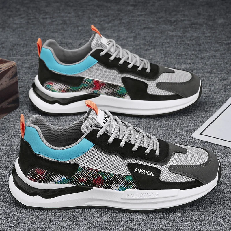 New Mesh Casual Sneakers Fashion Trend Breathable Low-top Sport Shoes Comfortable Lightweight Anti Skid Outdoor Running Shoes