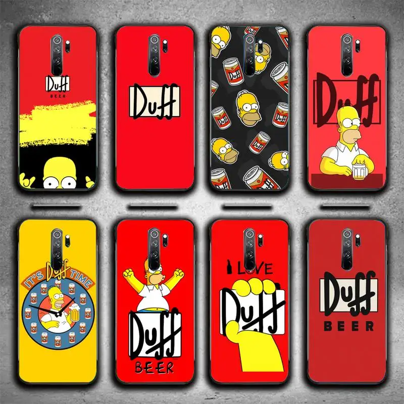 

Duff Beer Phone Case For Redmi 9A 8A 7 6 6A Note 9 8 10 8T Pro Max 9 K20 K30 K40 Pro PocoF3 Note11 5G Case