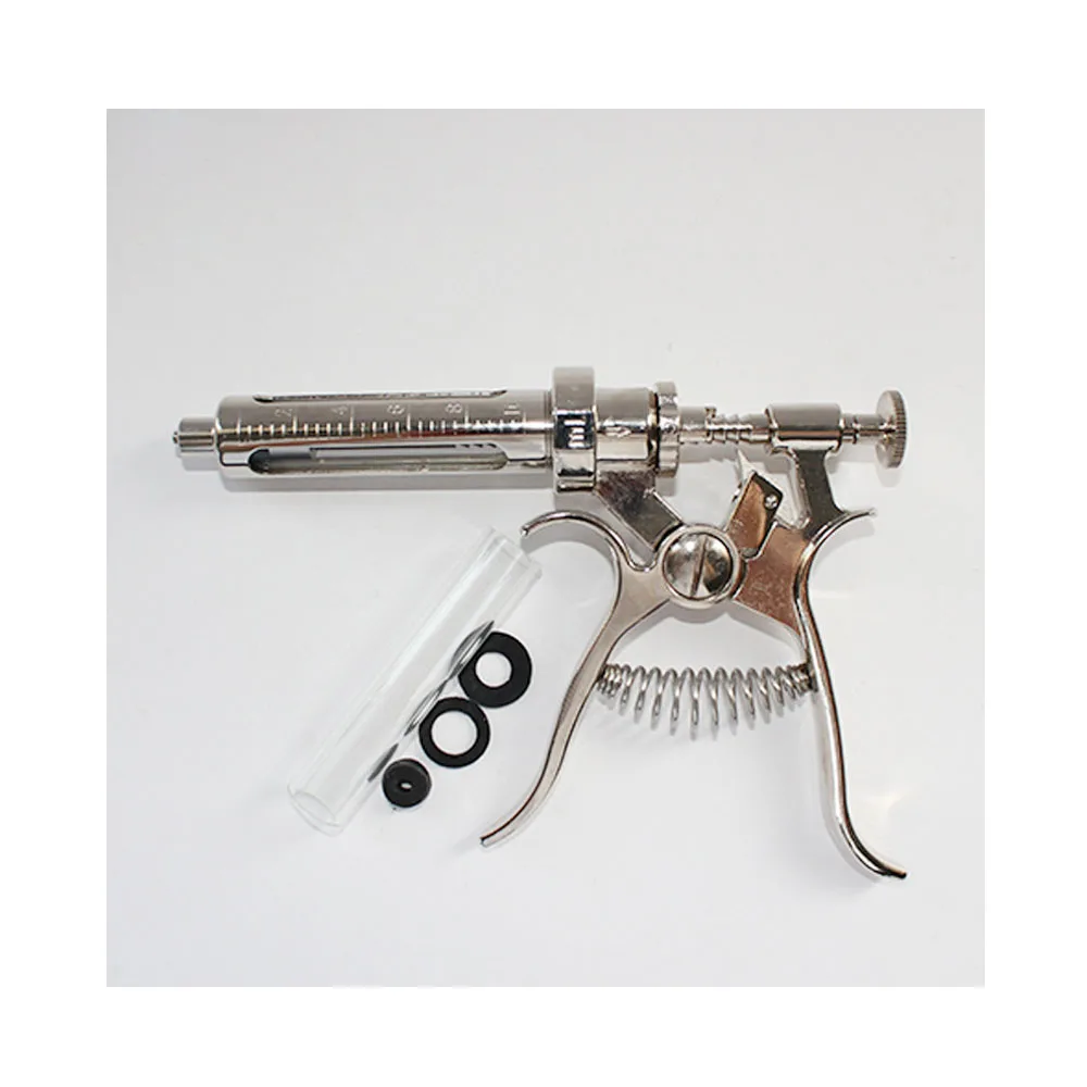 

Veterinary Syringe Animal Semi-Automatic Continuous Injection Veterinary Poultry Vaccine Spring-Adjustable Syringe