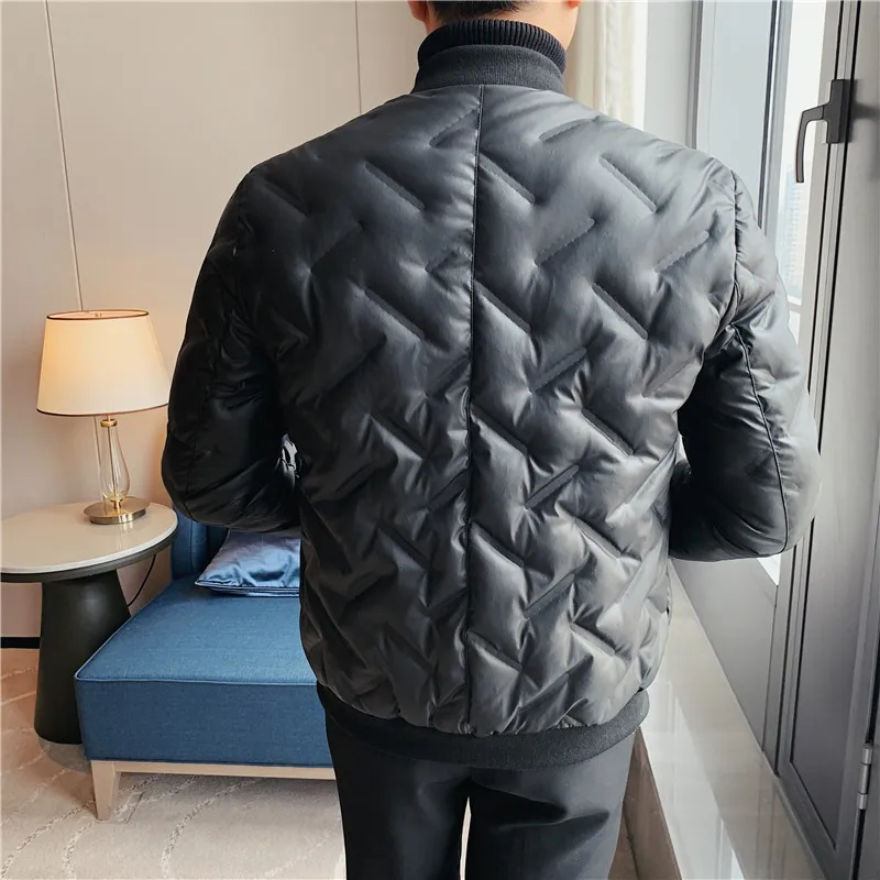 2021 Winter Light Thin Duck Down Jackets Men's Korean Fashion Slim Casual Down Coats Short Warm Parkas Outdoor Windproof Jacket