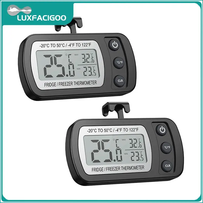 

Hanging Temperature Meter Household Refrigerator Thermometer With Adjustable Stand Waterproof Electronic Thermometer Mini Lcd