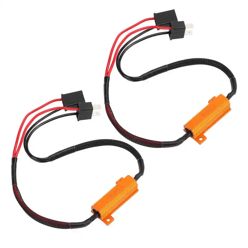 

Power Monitor LED Decoder H7 Aluminum Housing Single Resistance Wire LED Headlight Fault Decoder Power Meter