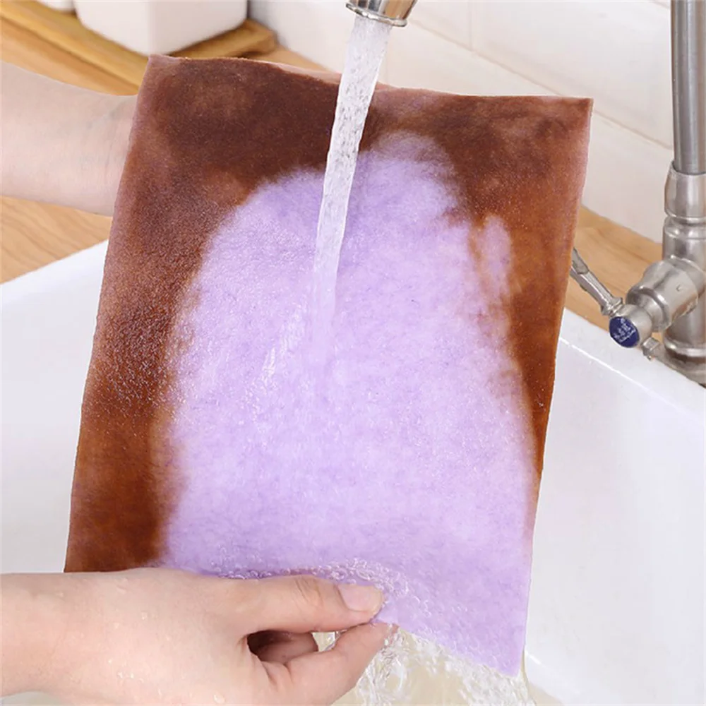 

Modern Minimalist Dishcloth Multi-functional Strong Flexibility Cleaning Cloth Wet And Dry Coconut Peel Wipe Absorbent