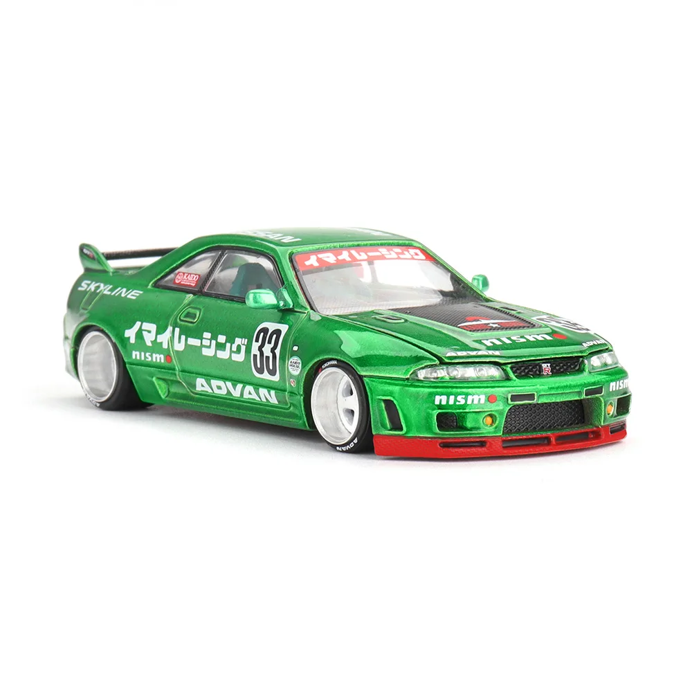 МиниGT Nissan Skyline GT-R (R33) Imai Racing V1 металлическая модель 1/64