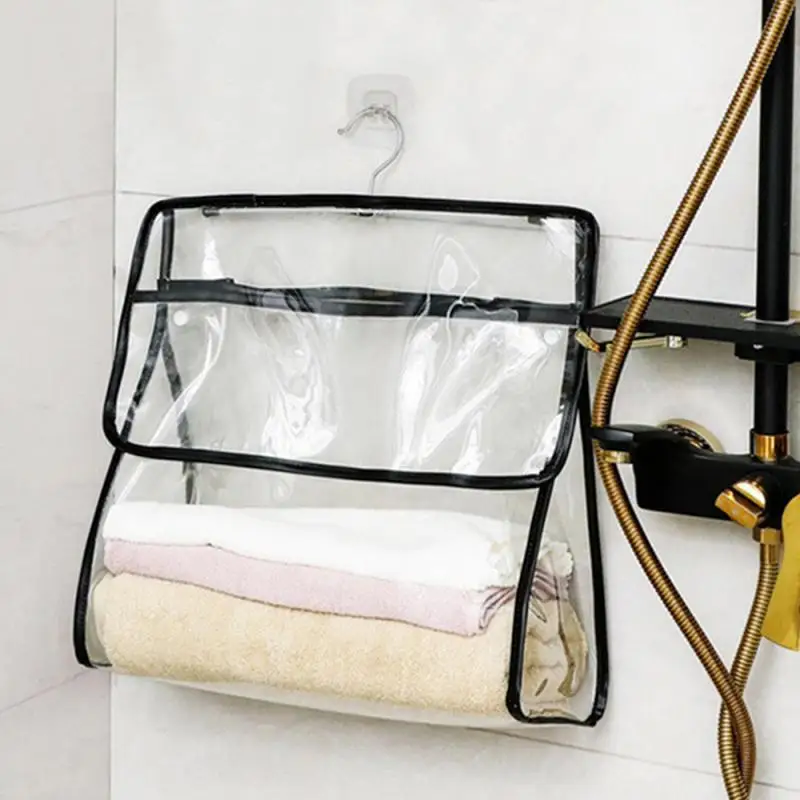 

Minimalist And Modern Storage Bag Waterproof And Sweat-proof Waterproof Hanging Bag Bathroom Storage Bag 3 Colors Wall Mounted