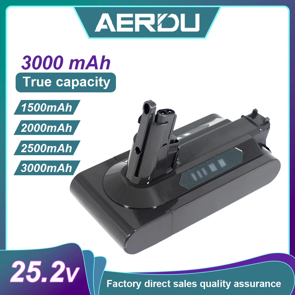 

Сменный аккумулятор 25,2 в Ач/3 Ач для Dyson V1015 V1020 V1025 V1030