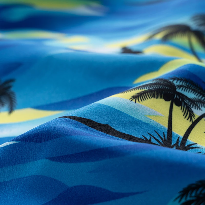 Гавайская модная мужская рубашка с отложным воротником уличная одежда короткими