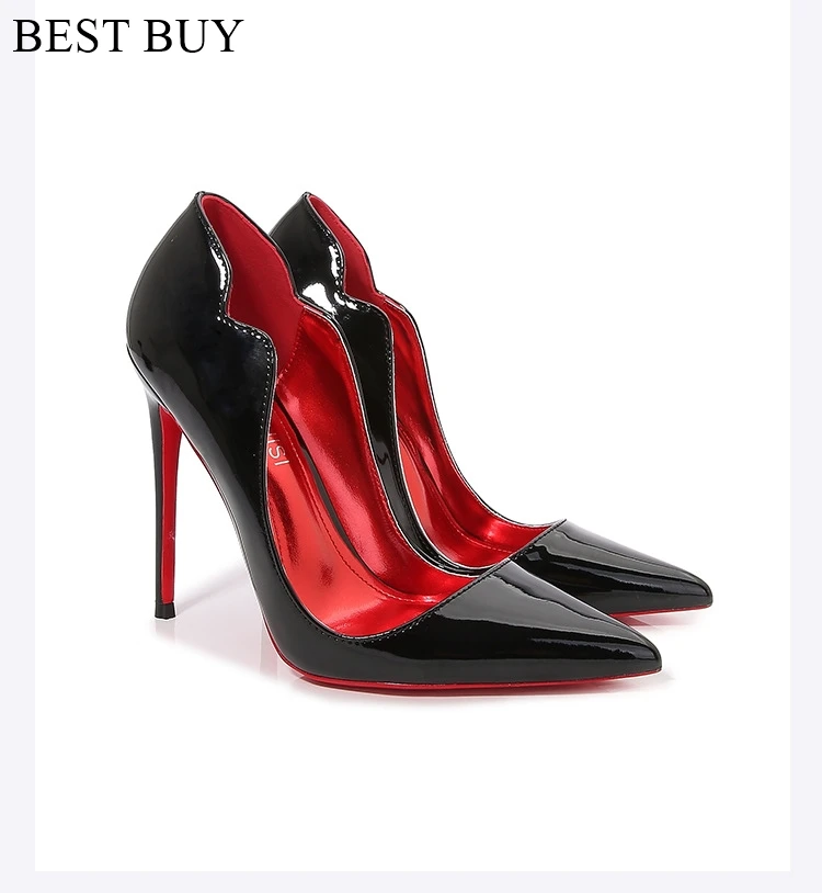 Женские туфли-лодочки на высоком каблуке с острым носком