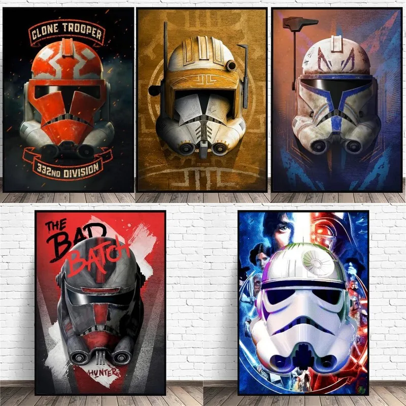 

Disney Film Empire Stormtroopers Canvas Posters and Science Film Pictures Nordic Children's Room Bedroom Wall Art