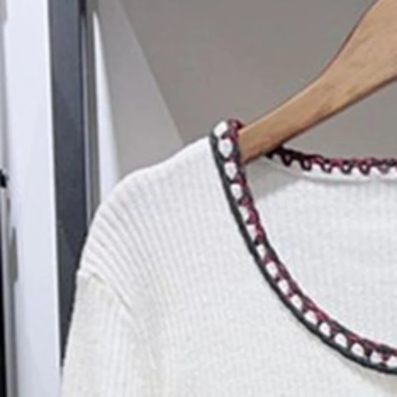 

Women Sweet Knitted Dress 2022 new O-neck Elastic Waist Long Sleeve Female Elegant Mini Robe