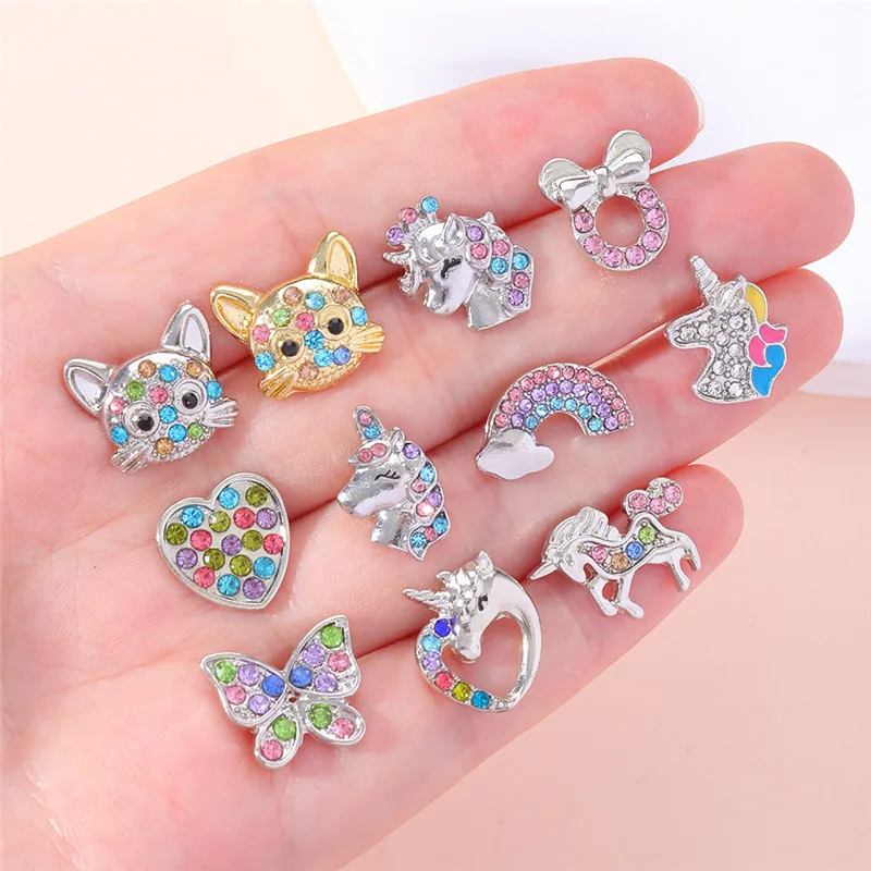 

Симпатичные Красочные серьги-гвоздики в форме котенка из мультфильма в форме сердца, ювелирные изделия для женщин и девушек, подарки на ден...