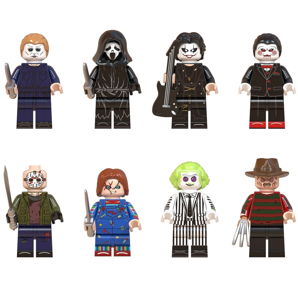 Хэллоуин кукла террор строительные блоки крик убийца детская игра Фредди Крюгер