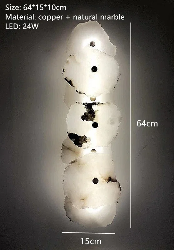

Современные мраморные светодиодные настенные светильники, нерегулярные каменные настенные светильники для спальни, ТВ-фон, коридор, домашний декор, художественное освещение