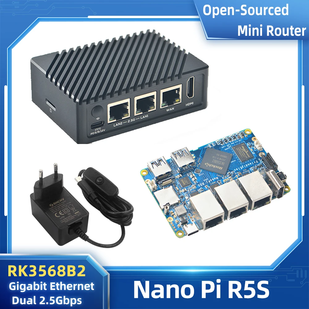 Nanopi R5s Rockchip Rk3568  2, 0   2, 5G +   2 / 4   8 / 16  EMMC     