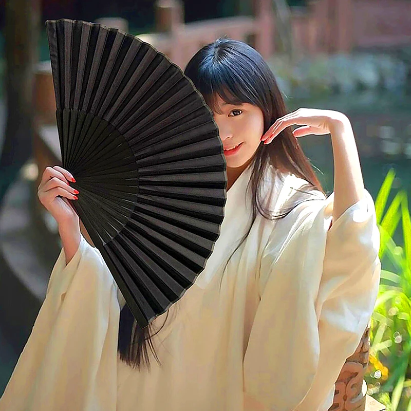 

Bamboo Folding Fan Chinese Style Hollow Carved Hand Held Fan Floral Dance Performances Ornament Wedding Party Gift Home Decor