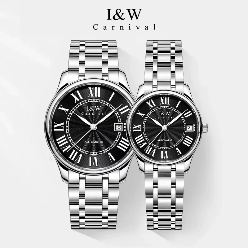 CARNIVAL Wrist Watch Men Watches Lady Top Brand Luxury MIYOTA Automatic Mechanical Wristwatch For Lover's Fashion Dress Clock