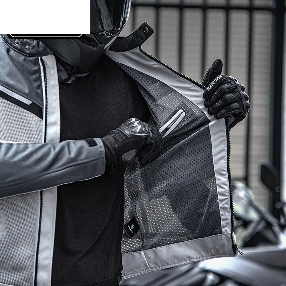 Мужская мотоциклетная куртка летняя для верховой езды дышащая одежда