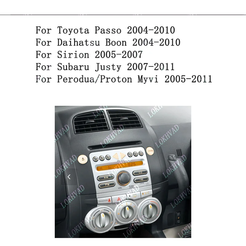 10,1-дюймовый автомобильный адаптер рамки для Toyota Passo Daihatsu Boon Sirion Subaru Justy Perodua Myvi Android Radio Dash Panel Kit (art.: 3920cedc47909) - 3920cedc47909