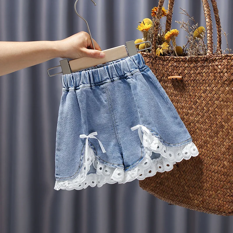 

Girls Jeans Shorts 2023 Summer Children Fashion Denim Shorts Trousers Clothing For Baby Girl 1 To 6 Years Old Kids Pants Shorts