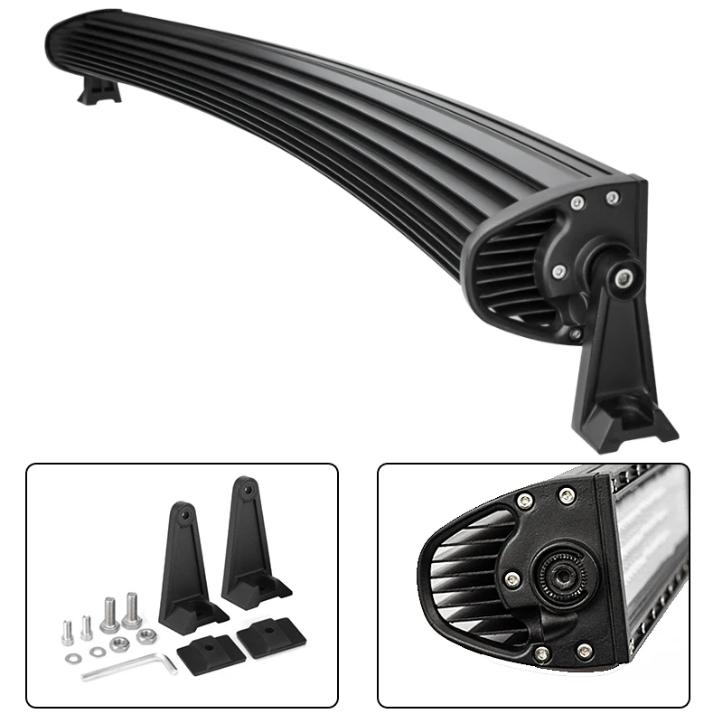 Изогнутая 4-рядная 4-х светодиодсветильник световая балка CREK 52 светодиодный 12 в 24