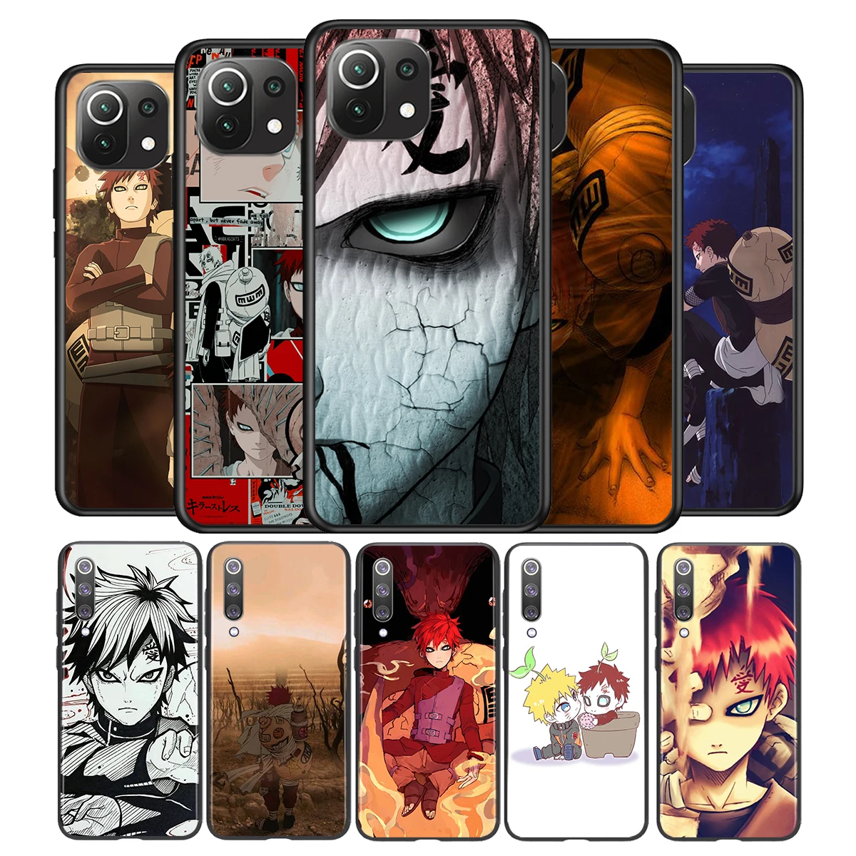 

Anime Naruto Gaara Soft Silicone Cover For Xiaomi Mi 12 11 11T 11i 10i 10T 10 9 9T 9 SE 8 Lite Pro Ultra Phone Case
