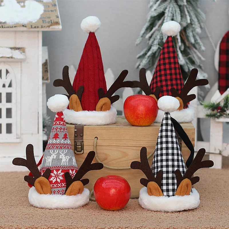 

Новинка 2023, Рождественская Подарочная сумка на молнии, Рождественское украшение для детской рождественской куклы с оленем, подарок, веер