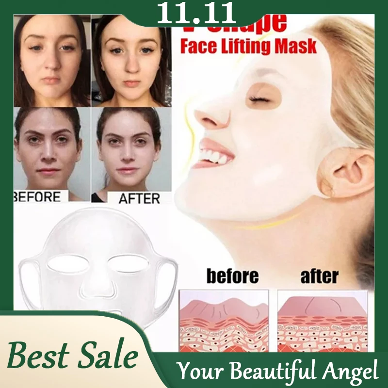 

1PC/3PCS/4PCS/5PCS Silicone Mask Reusable Cover Face Hydrating Moisturizing Mask For Sheet Prevent Evaporation Steam Beauty Tool