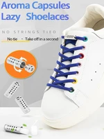 new aroma no tie shoelaces elastic laces sneakers round shoe laces without ties kids adult quick shoelace rubber bands for shoes