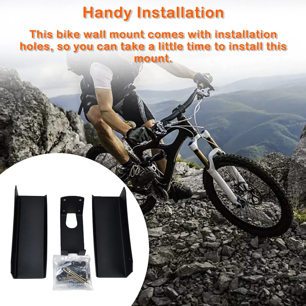 

Wall Mount Plastics Handy Installation Cycling Accessories 25KG Wheel Bracket Wall-mounted Holder Thickened Design Bike Rack