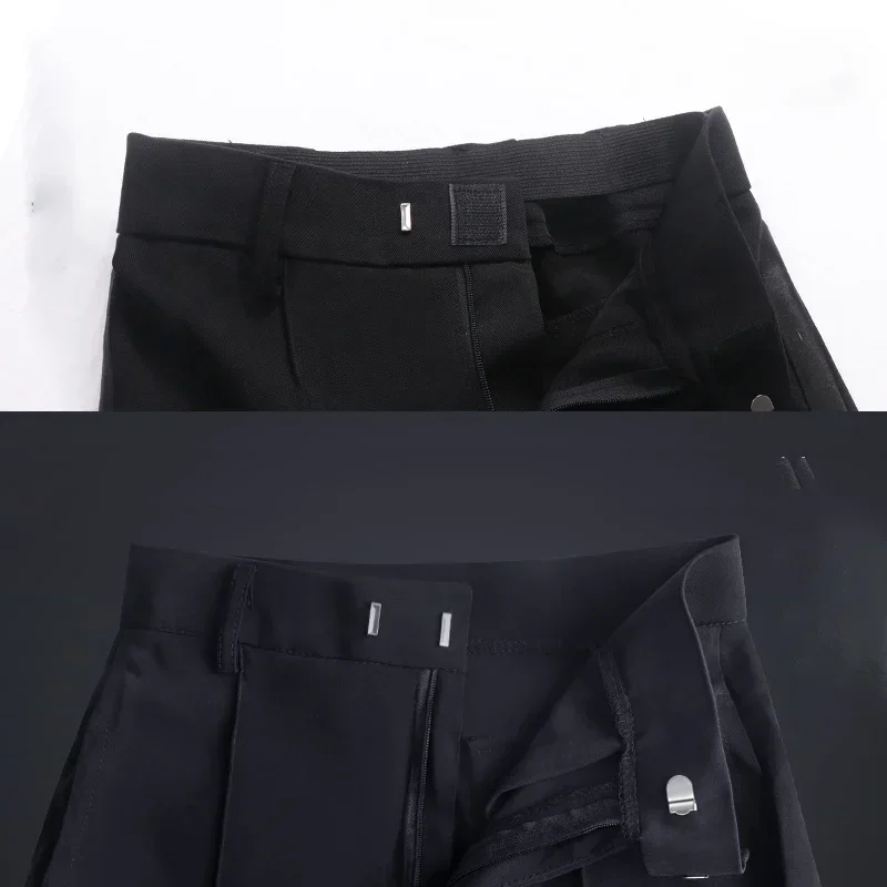 Брюки мужские атласные для латиноамериканских танцев профессиональные черные