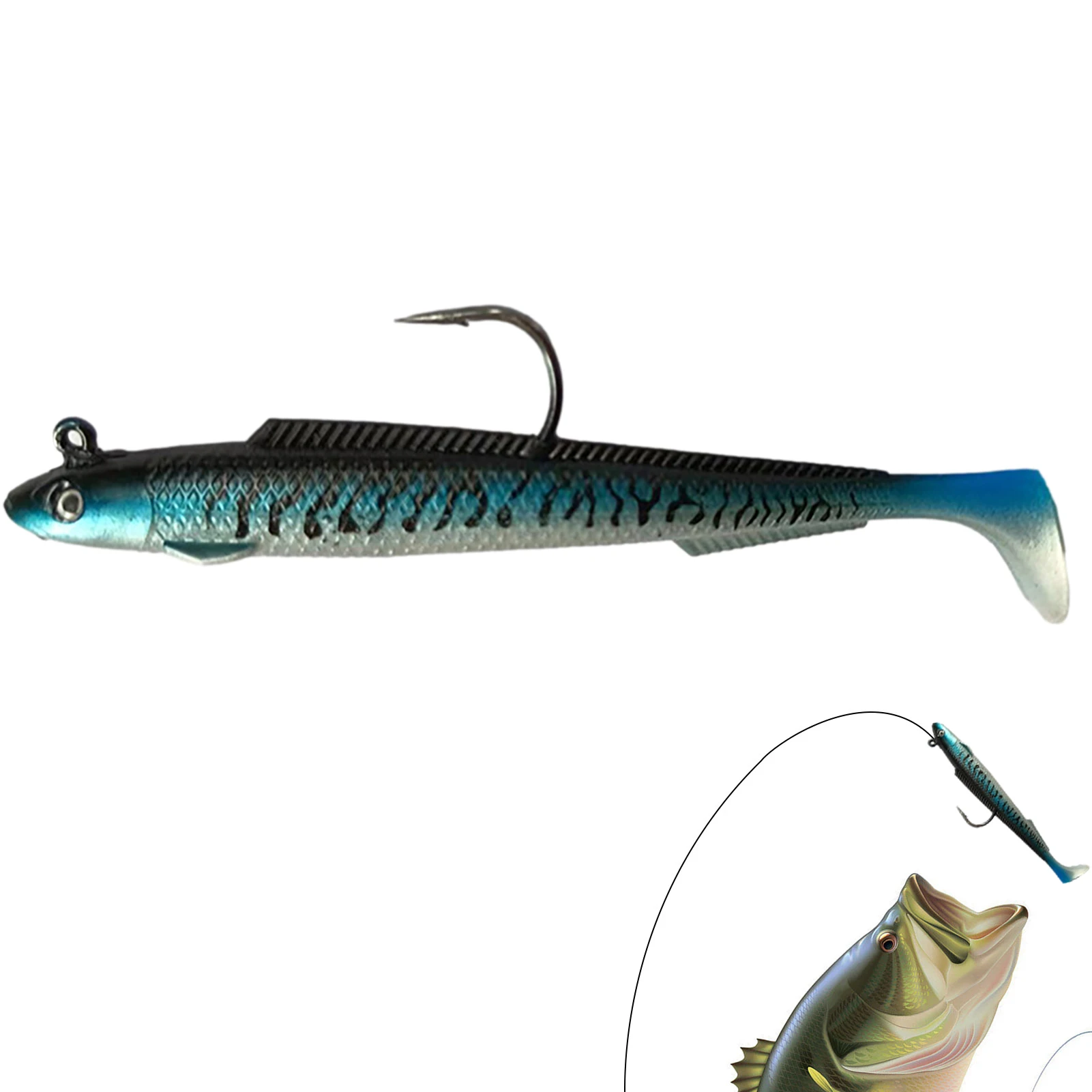 

Crank Fishing Lure Fish Eel Artificial Hard Baits 15cm 30g Crankbait Jerkbait Wobbler Fishing Tackle Good Treble Hooks Tackle