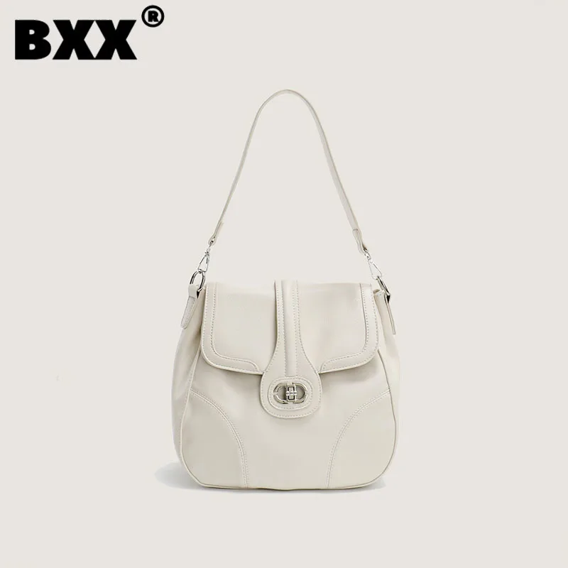 

[BXX] Vintage Motor Biker Bags Female Niche Design Thread Versatile Casual Women's Shoulder Crossbody Handbag 2023 New 8CY669