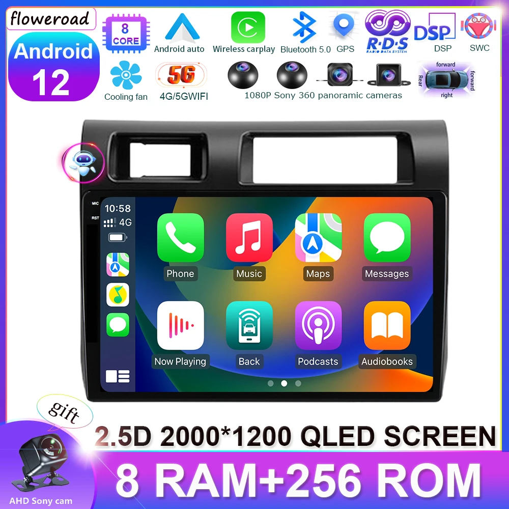 

7862 Android 12 4G Φ WIFI для Toyota Land Cruiser LC 70 серии 2007-202, автомобильное радио, мультимедийный видеоплеер, навигация, стерео, GPS