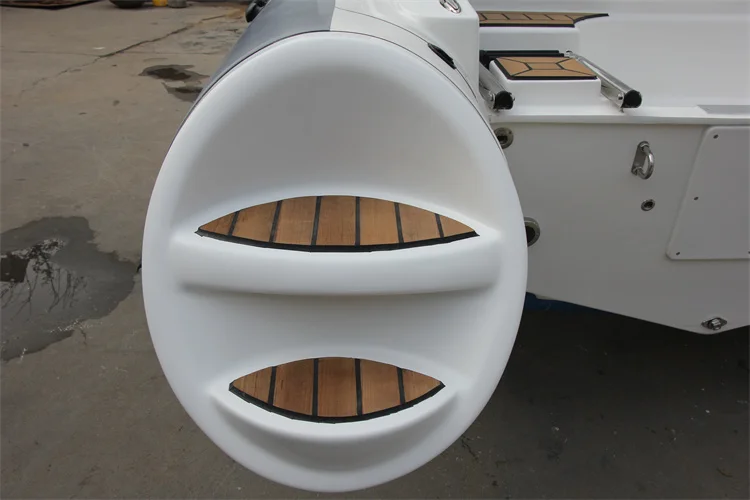 19-футовая лодка RIB из стекловолокна RIB580C Мотор Orca/Hypalon/ПВХ Надувная с жестким