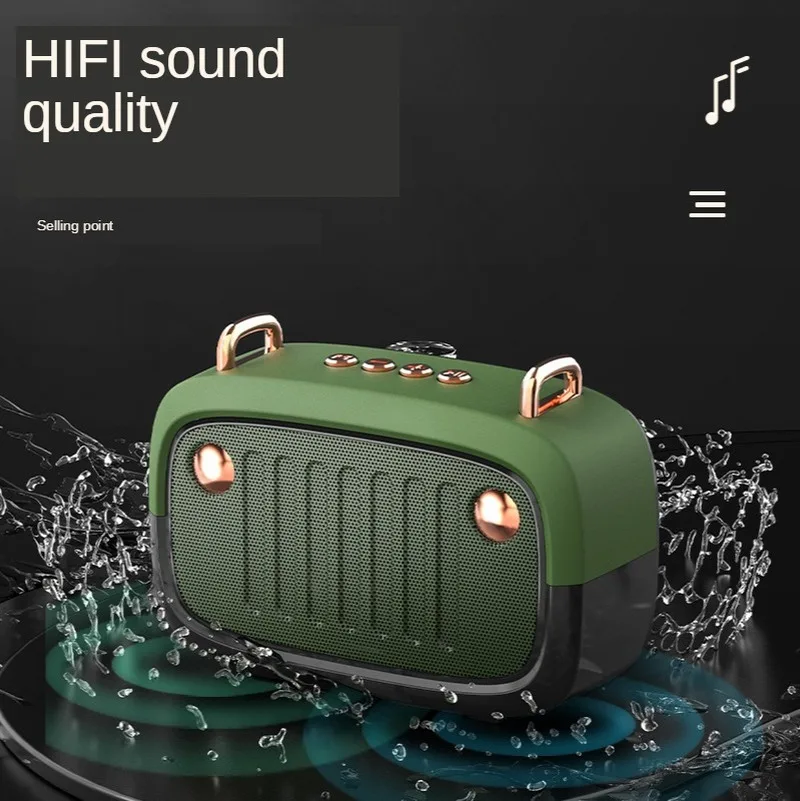 

Беспроводная Bluetooth-Колонка BS32D, портативная уличная мини-звуковая коробка, сабвуфер, поддержка FM-радио, аудио, TF-карты, Aux, стерео, музыкальный...