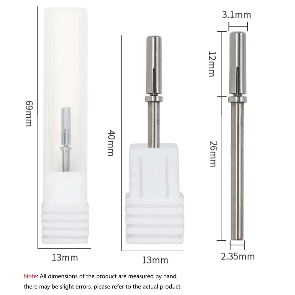 3 1 мм песочное кольцо и сверло для ногтей из нержавеющей стали набор песочного