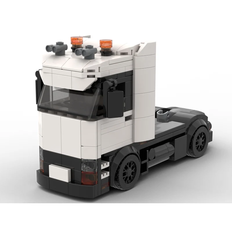 Фото Конструктор City Car Model MOC: Модульный Тягач-Грузовик для Сборки, Технологичный Подарок, Набор для Детей на Праздники №2