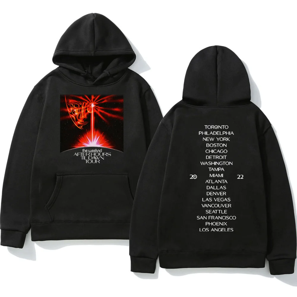 

Te Weeknd After ours Til Dawn Tour 2022 die ip op музыка после наше рассвет концерт модный флисовый Свитшот пуловер