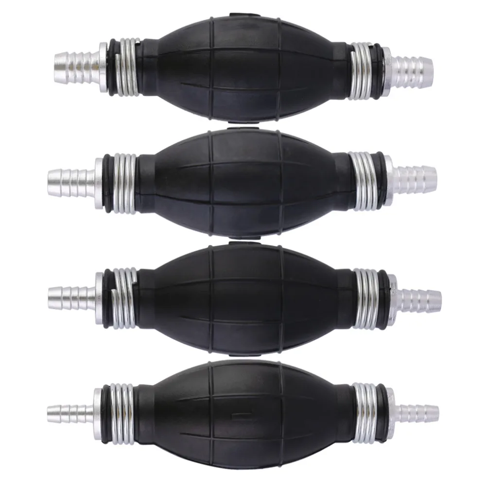 

6mm Connects to Any Length of Hose One-Way Only Function Rubber And Aluminum Fuel Line Primer Bulb Hand Gas Petrol Pumps