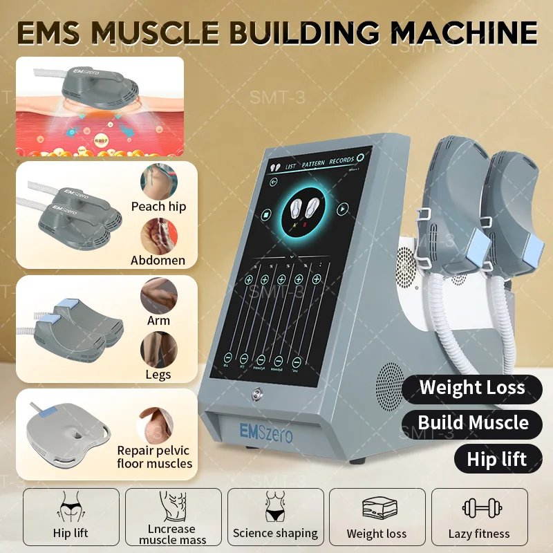 

2023 New High Intensity 4 Handles Beauty Machine Ems sculpt muscle stimulator Rf slimming Machine