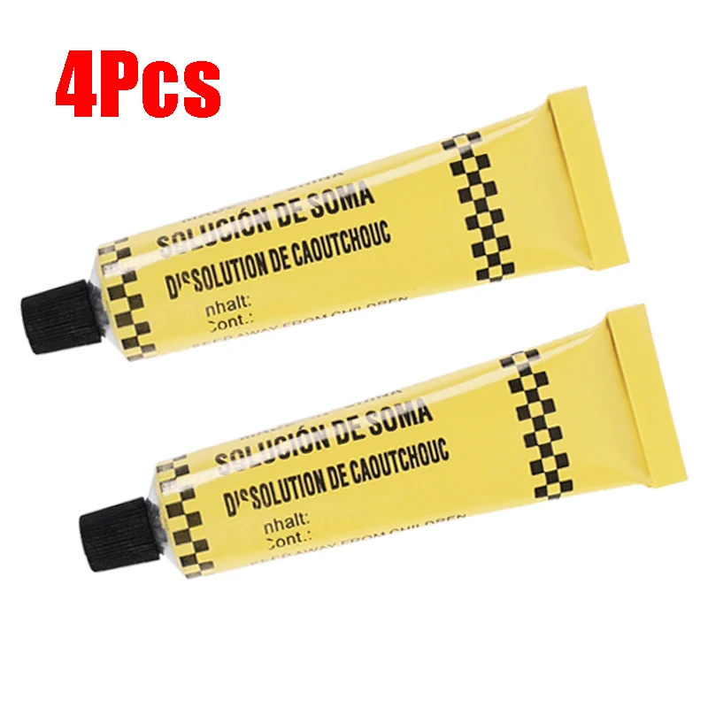 4Pcs 12g Tire Repair Glue Portable Tire Repairing Glue for Motorcycle Bike Scooter Inner Tube Puncture Strong Tyre Repair Glue