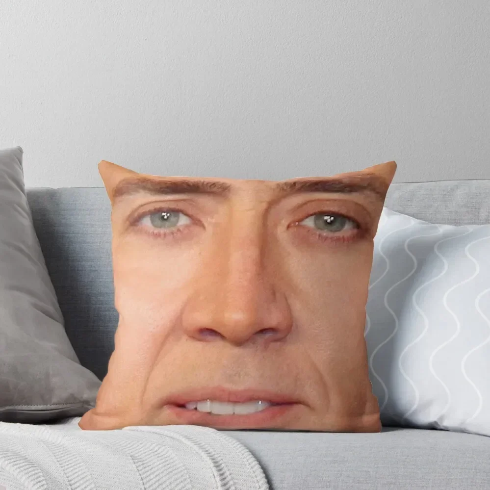 Декоративная подушка для осени декоративная Николас Кейдж