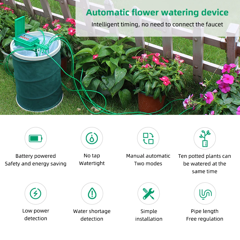 Бытовой таймер полива автоматическая система цветов для горшков