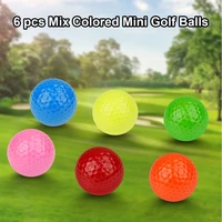 6pcs colored practice golf balls driving range golf ball golfer gift golf accessories 6 colors for your choice