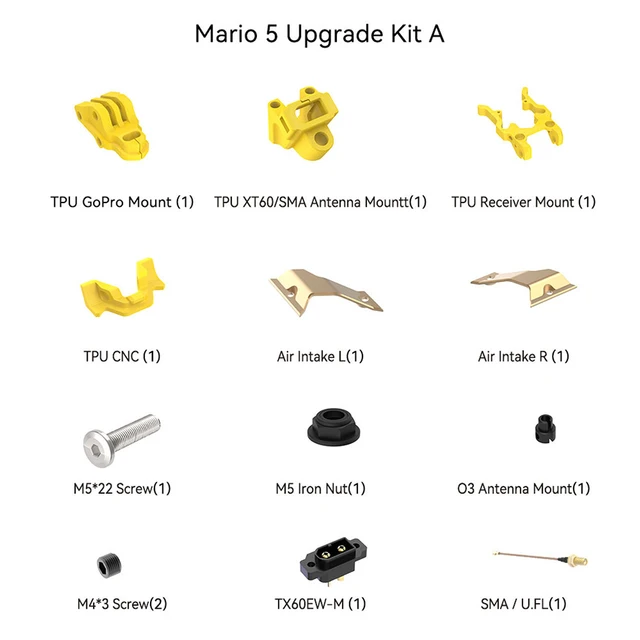 Upgrade Kit A for SpeedyBee Mario 5