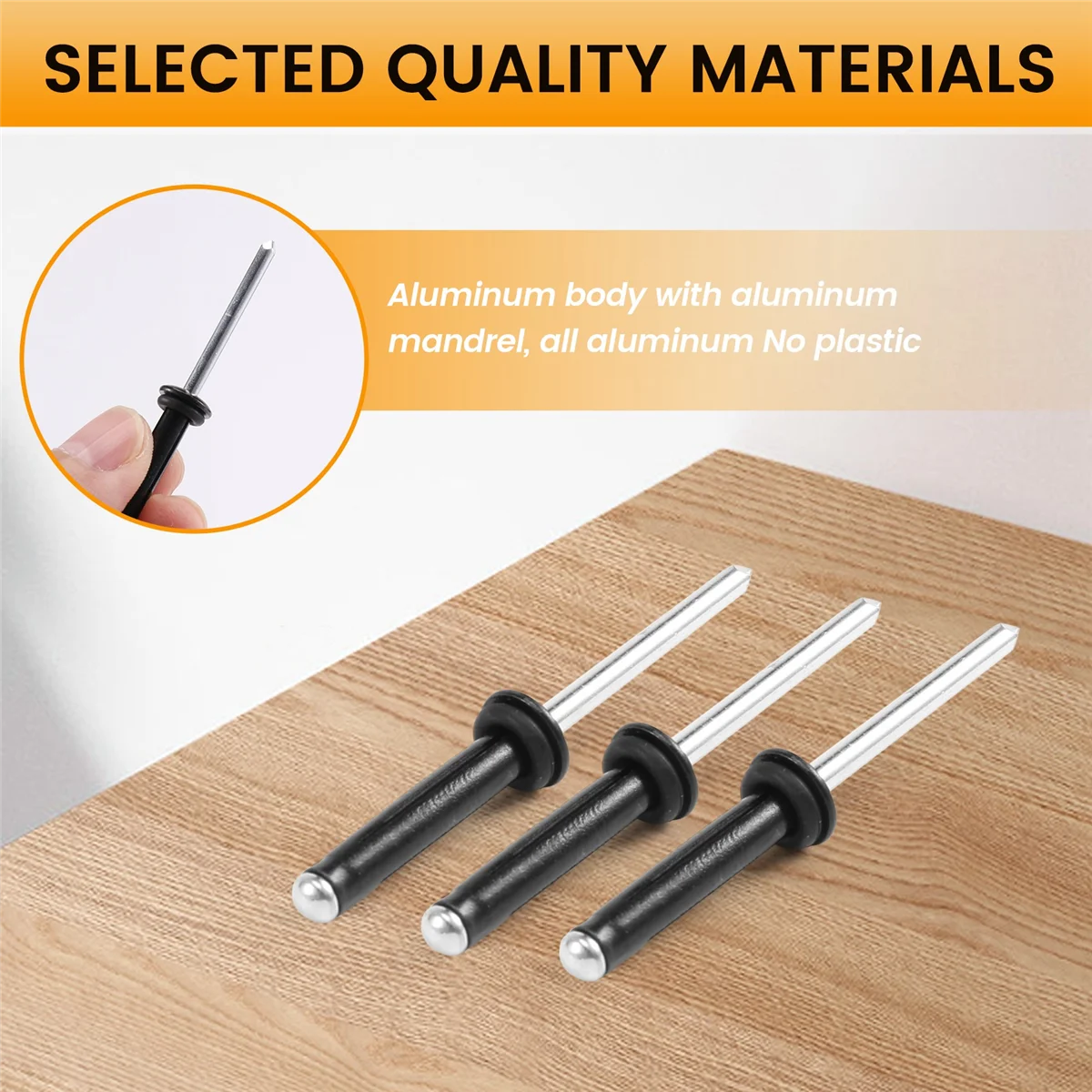 20 шт. заклепка Tri-Grip с 20-уплотными кольцами длинная ручка тройная лампочка для