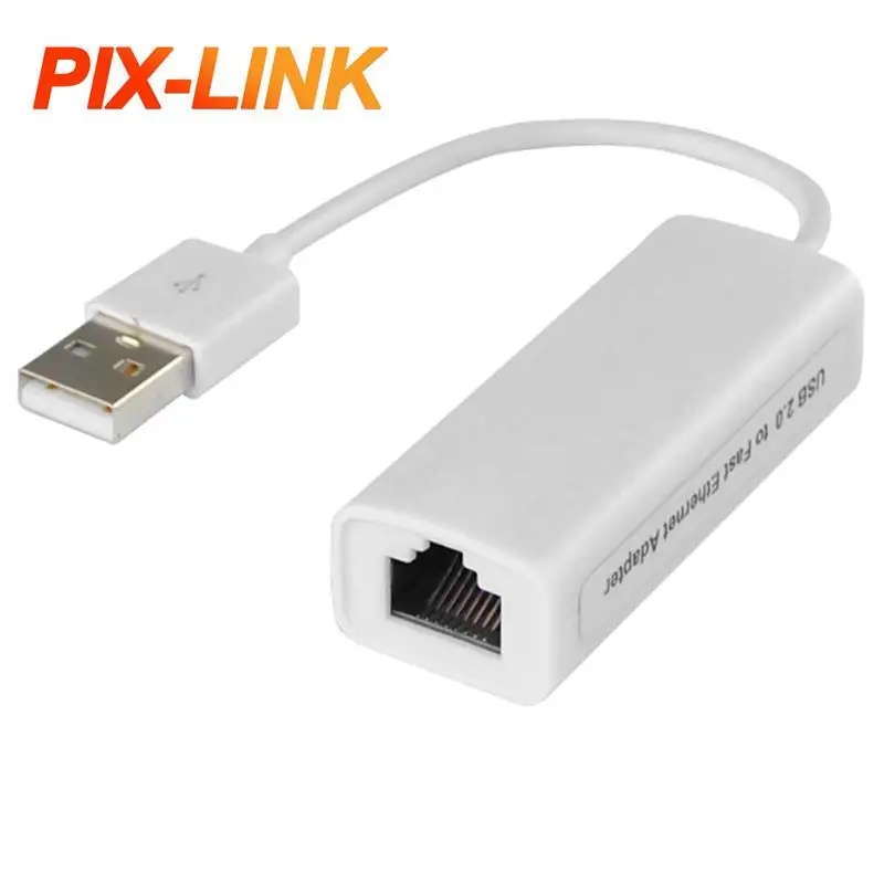 

PIXLINK Car Bluetooth Music Receiver AdapterUSB network card adapter usb 2.0 to rj45 Ethernet 10/100m Wired Lan Adapter for PC